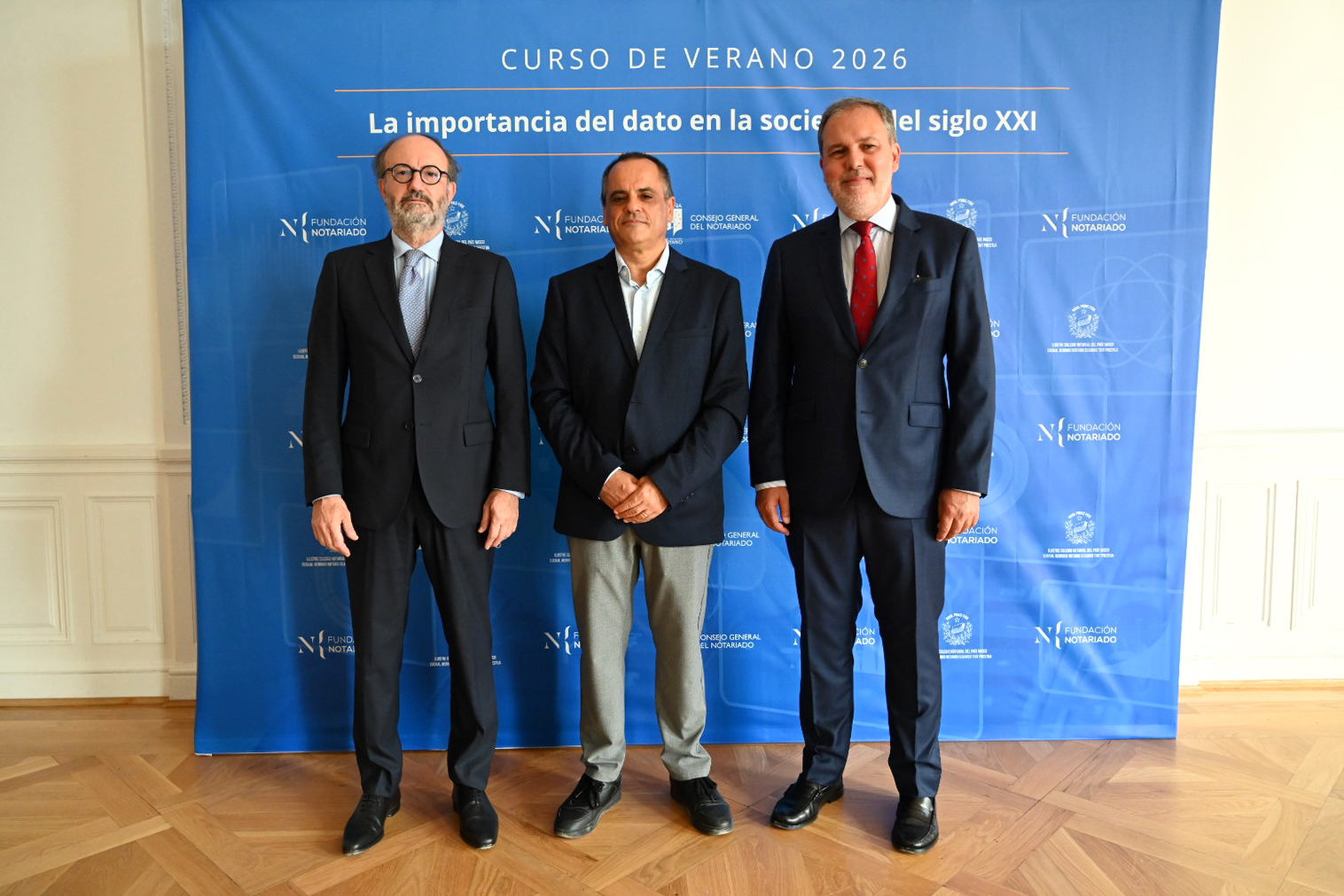 De izda. a dcha.: Raimundo Fortuñy, Juan de Gracia y Ángel Nanclares.